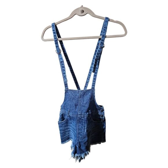 FREE PEOPLE Denim Overalls - Size 24 - Picture 1 of 8